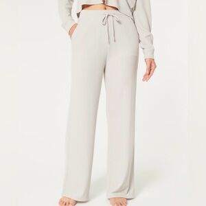 Waffle Wide-Leg Pants